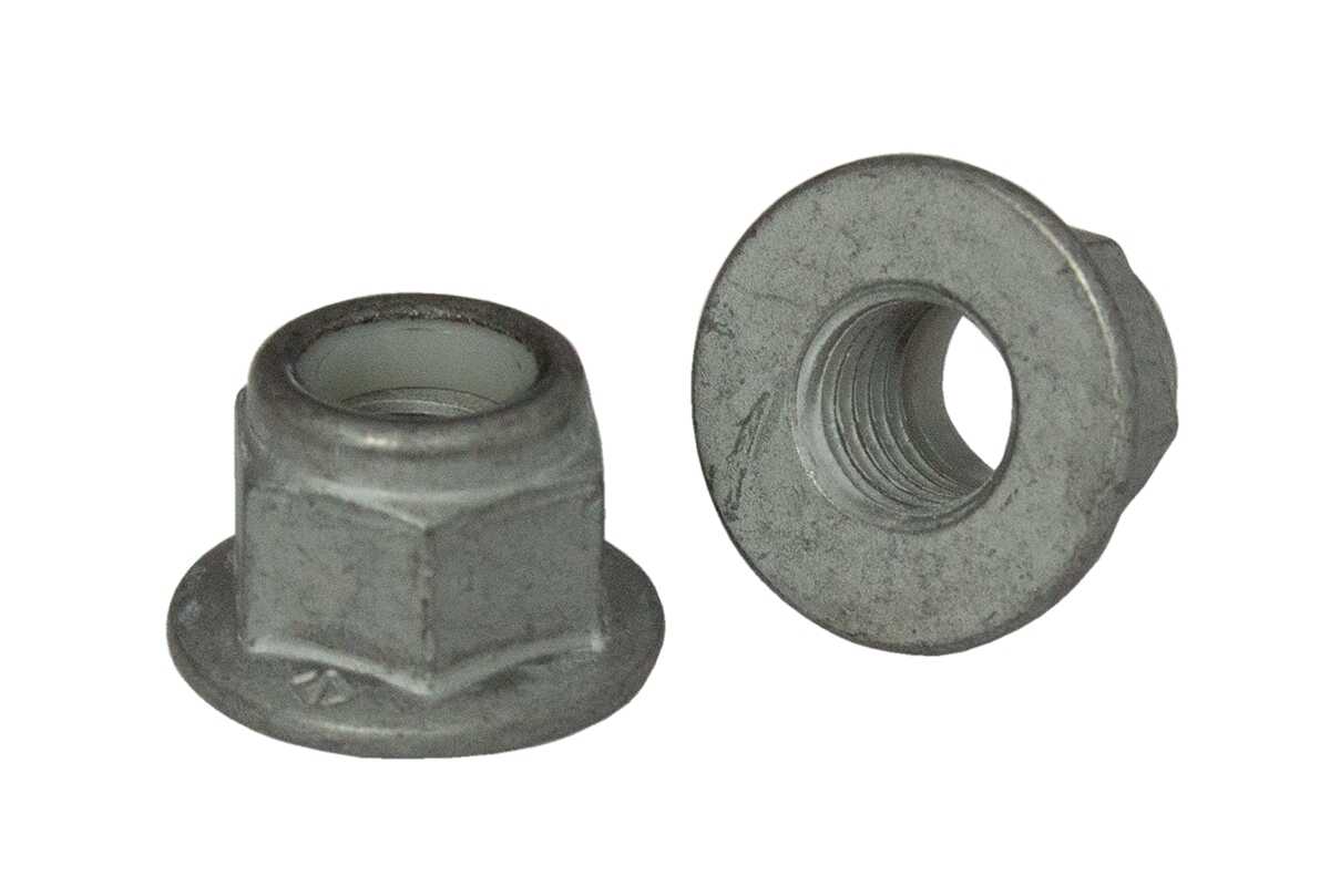 Гайка самостопорна М8, міцн 10, з фланцем, цинк